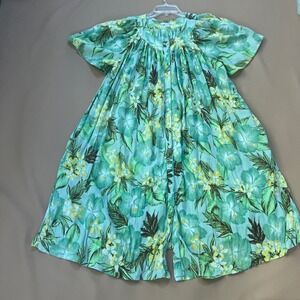 Go Softly Women's Patio Dress Pockets House Muu Muu Boho Large Buttons Pockets